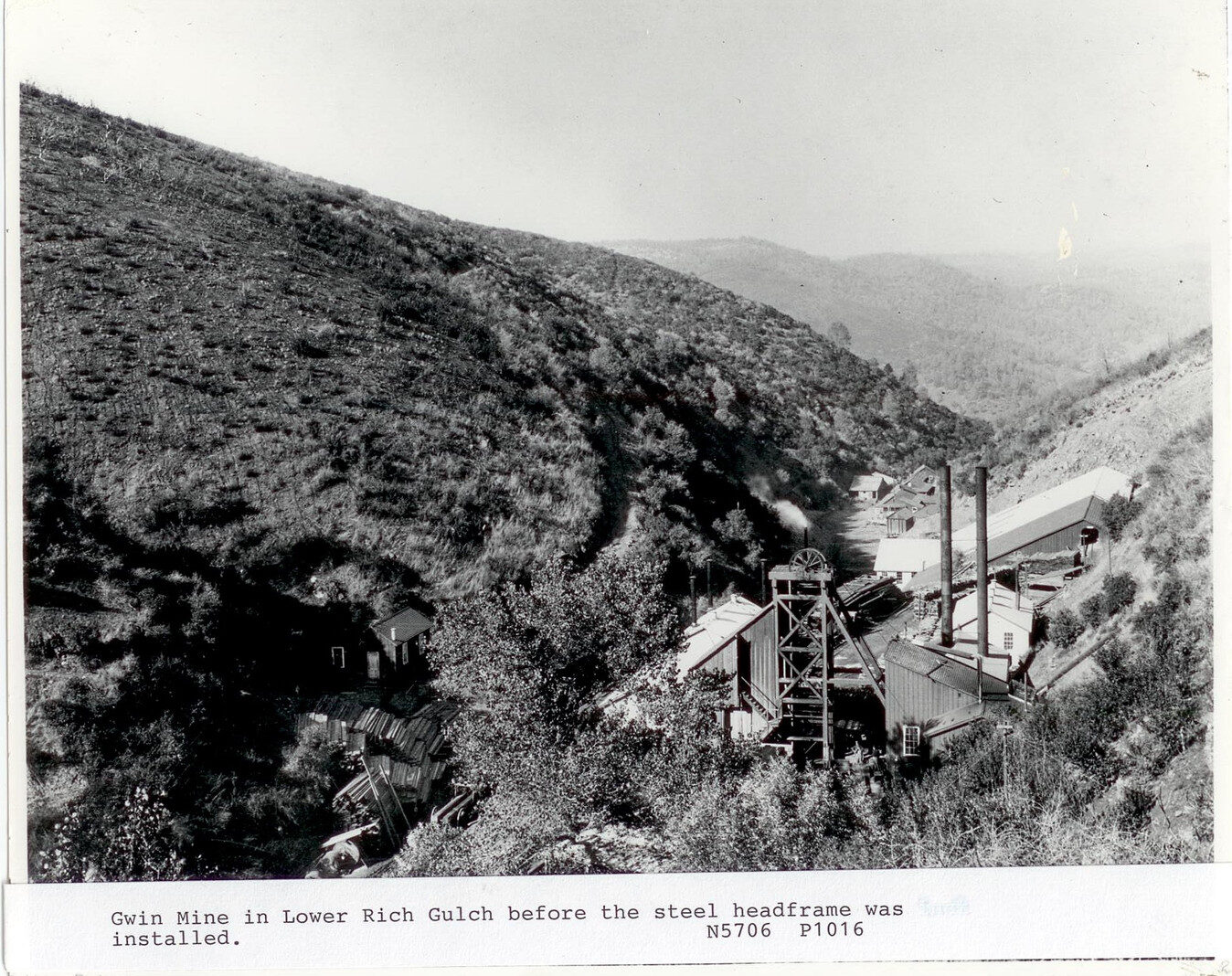 Gwin Mine: Lower Rich Gulch, 1897-1900