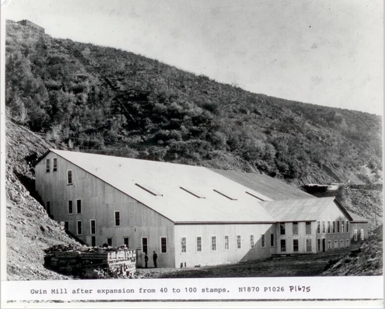 Gwin Mine: 100-Stamp Mill Looking South