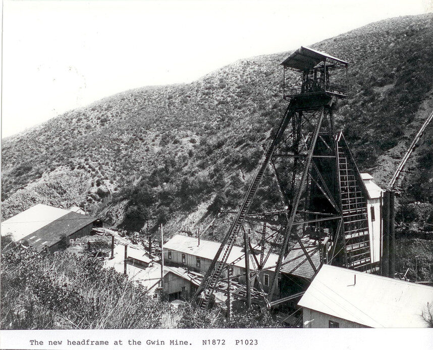 Gwin Mine: New Headframe Looking Northeast