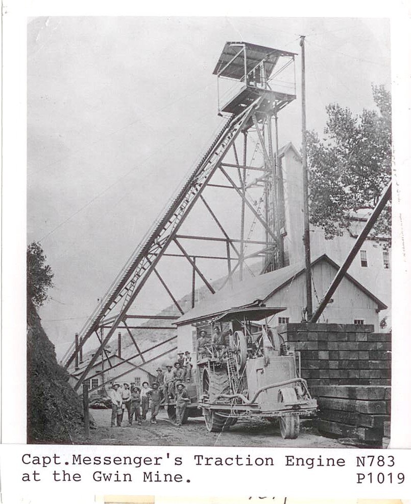 Gwin Mine: Captain Messenger's traction engine